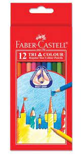 Colour Pencils Triangular Full Pk12 Faber